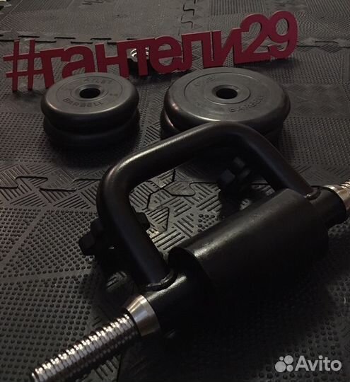 Гиревой гриф с блинами