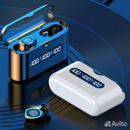 Беспроводные наушники С6 с зарядным кейсом