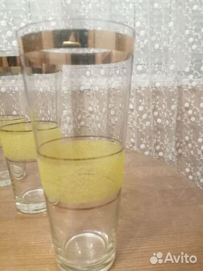 Набор высоких стаканов новый 6 шт