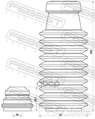 Пыльник передн амортизатора с отбойником компле