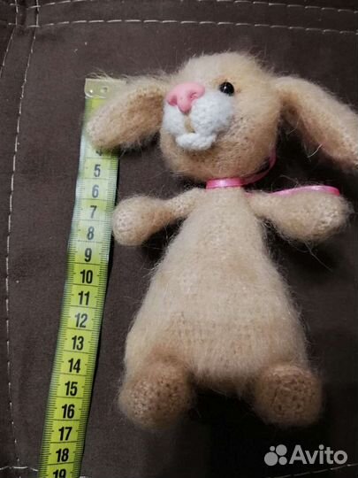 Игрушка вязаная Зайка. Ручная работа