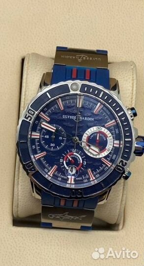 Часы мужские кварцевые синие