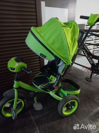 Детский велосипед с родительской ручкой