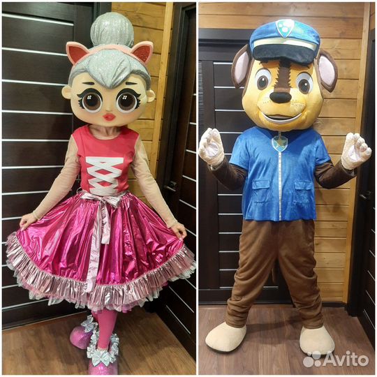 Ростовые куклы Мишка Тедди,Зайка,Единорожка