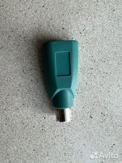 Переходник USB PS/2 (m) - USB A(f), зеленый
