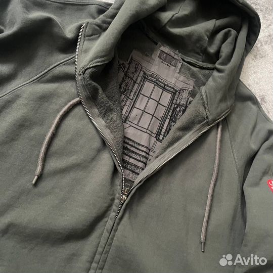 Зип худи cav empt серое погружное