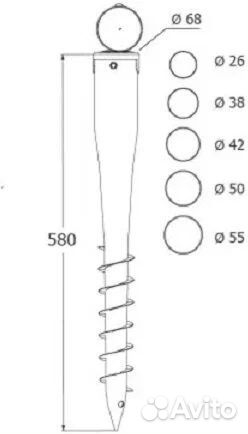 Подставка-анкер для пляжного зонта Финляндия