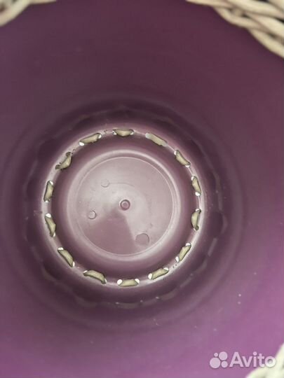 Кашпо для цветов из ротанга