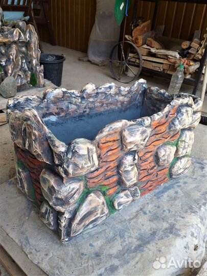 Вазон из бетона