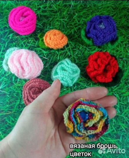 Брошь цветок ручной работы