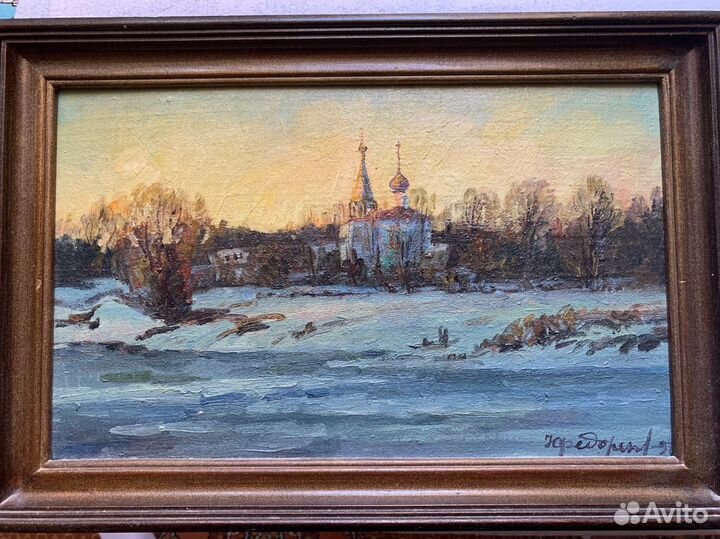 Картина маслом Федоренков Юрий - «Зимний вечер»