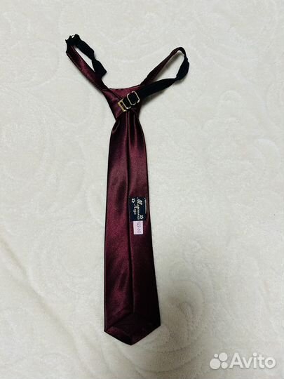 Галстук для девочки бордо