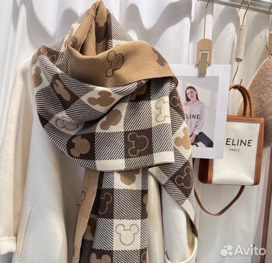 Палантин disney mickey mouse кашемир/шелк