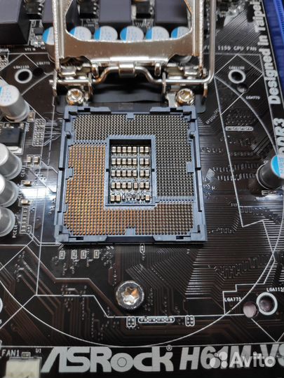 Мат. плата Socket LGA1155 ASRock H61M-VS