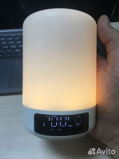 Светильник Будильник Колонка Часы 4 в 1