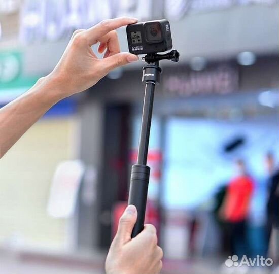 Монопод телескопический для GoPro с пультом Wi Fi