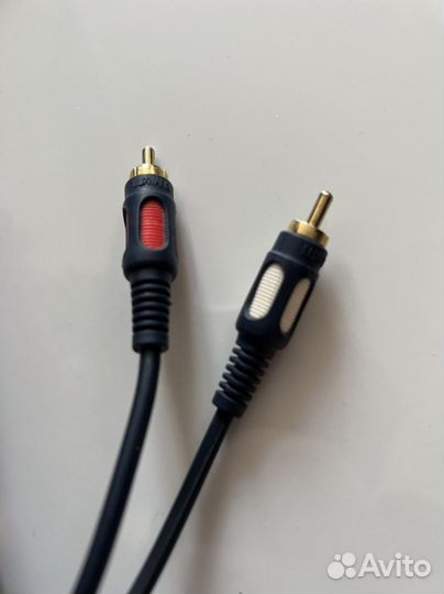 Кабель Jack 3,5 на 2 тюльпана (позолоченные)