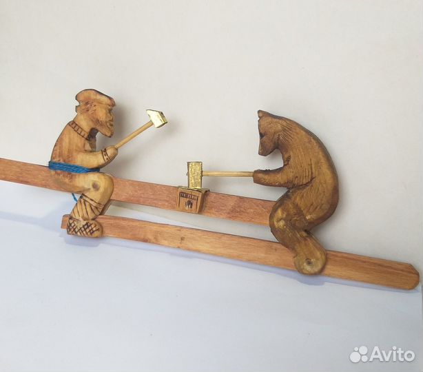 Игрушка мужик медведь СССР