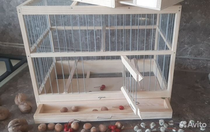 Клетки для птиц деревянные ручной работы
