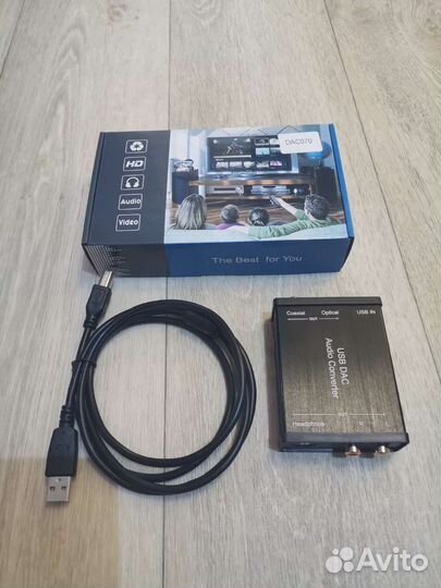 Цап USB (внешняя звуковая карта для ноутбука, пк)