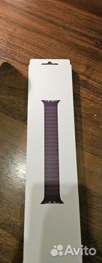 Ремешок Apple Watch 45mmDark Cherry Leather S/M