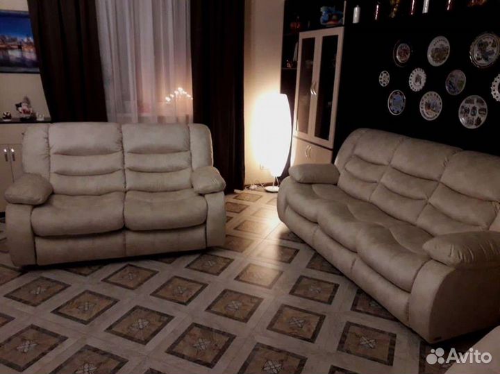 Диван Манчестер эк 2-х местный реклайнер электро