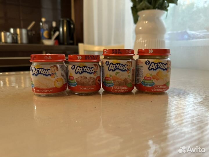 Мясное пюре агуша каша