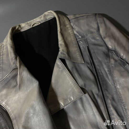 Винтажная косуха с эффектом потертости