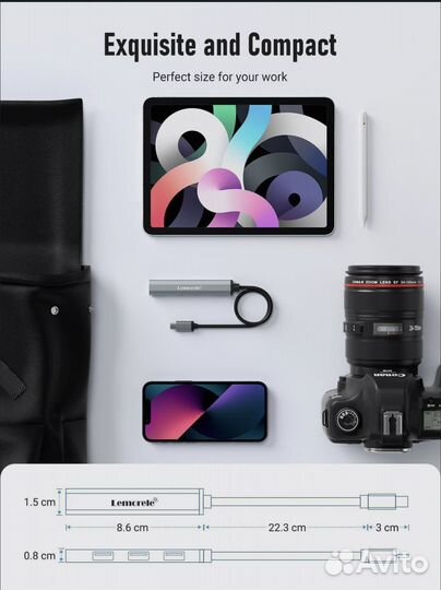 Lemorele USB-концентратор hub 3.0 разветвитель