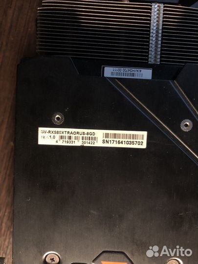 Gigabyte Aorus rx 580xt 8gb