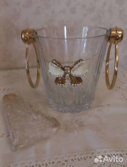 Ведерко для льда с стразами новое