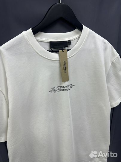 Футболка essentials fear of god oversize (новинка)