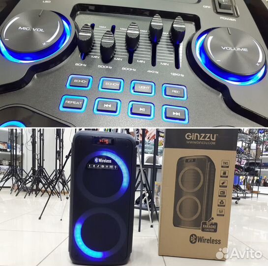 Акустическая медийная система Ginzzu 800вт 70см