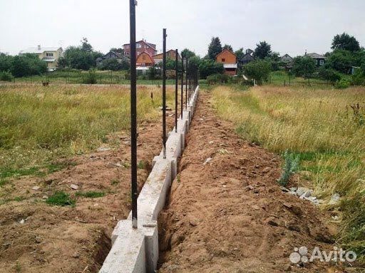 Строительство, бетонные работы, установка заборов