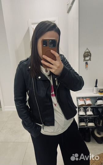 Куртка кожаная женская zara