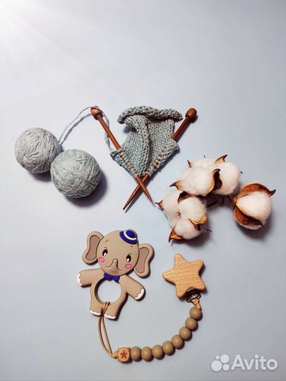 Держатель с грызунком силиконовым