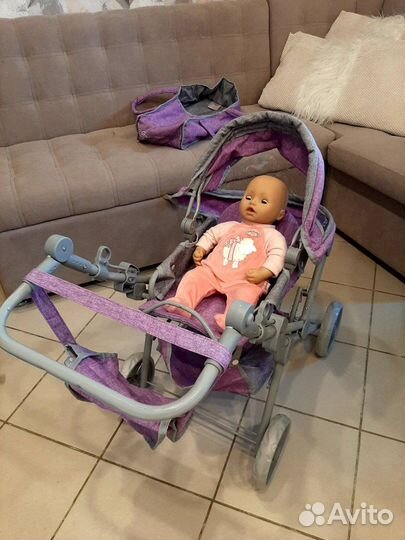 Коляска кукольная, кукла Baby Annabell