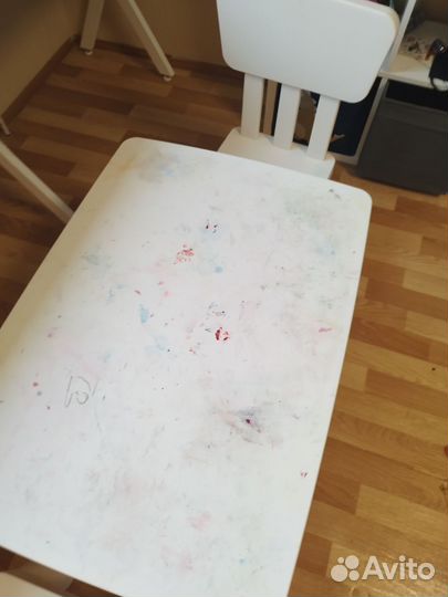 Детский стол и стул маммут IKEA