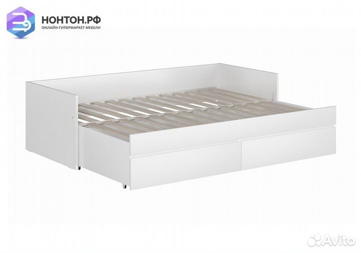 Кровать раздвижная Кастор белая