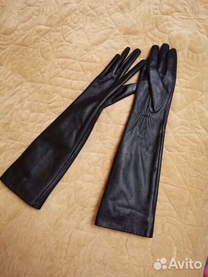 Перчатки женские кожанные