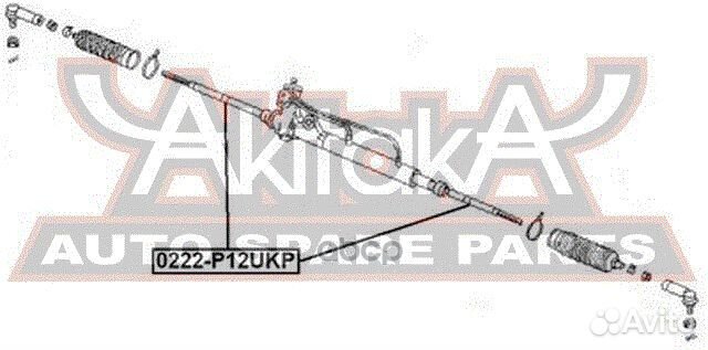 0222P12UKP asva тяга рулевая 0222-P12UKP asva
