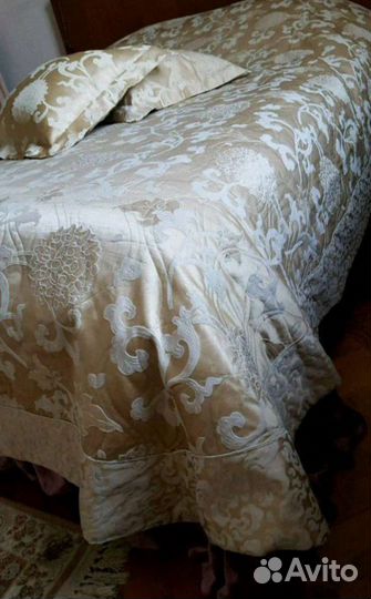 Покрывало хлопковый жаккард италия