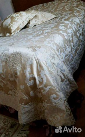 Покрывало хлопковый жаккард италия