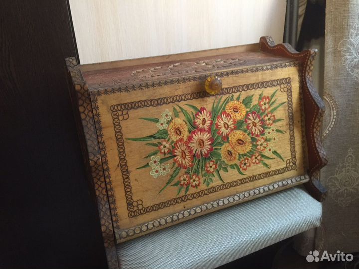 Старинная хлебница ручная работа