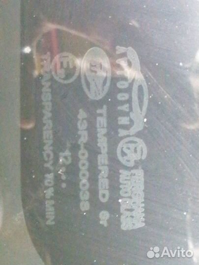 Стекло двери (форточка) заднее правое Daewoo Nexia