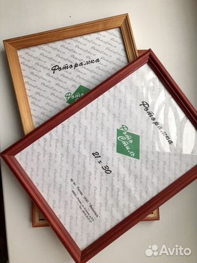 Фоторамки А4 из массива дерева со стеклом