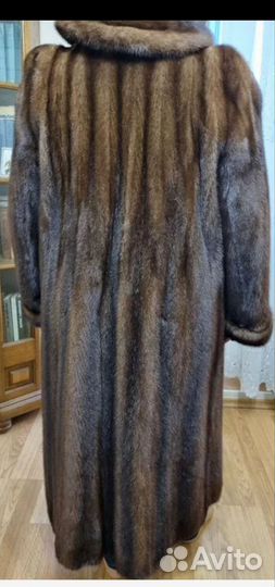 Норковая шуба. Длинная в пол