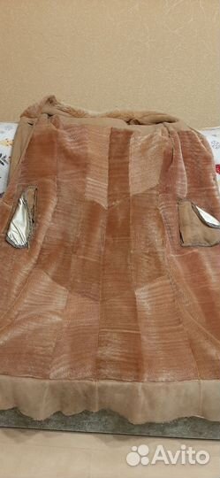 Дубленка натуральная женская 46 48 длинная