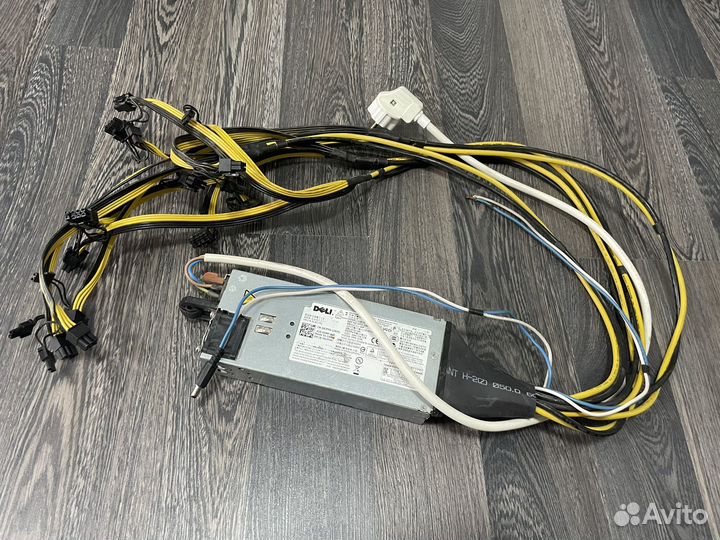Блок питания Dell 1400w Для Майнинга 6 Видеокарт