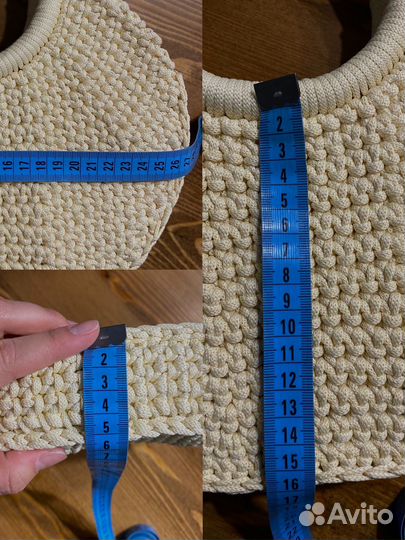 Вязаная сумка ручной работы